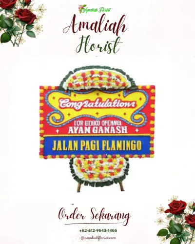 Bunga Papan Congratulation di Bengkong Laut